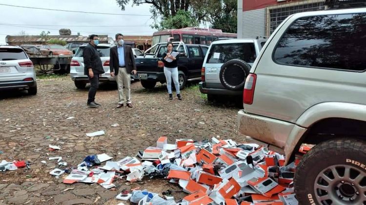 Destruyen productos falsificados e instan a denunciar piratería