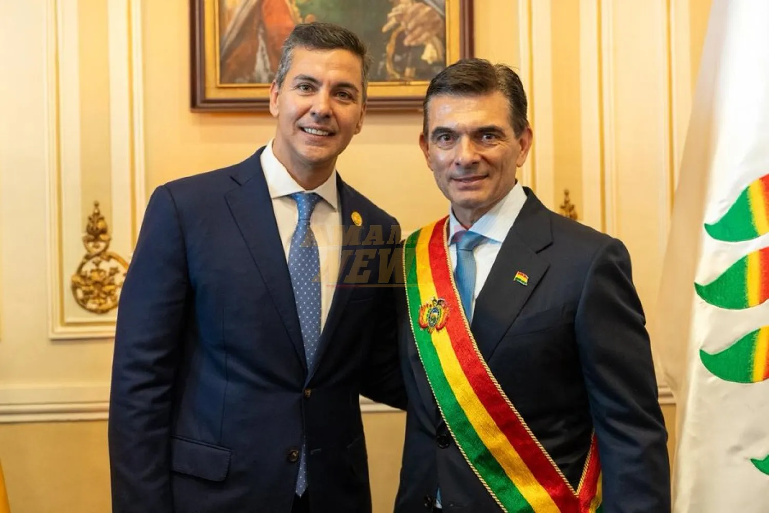 Santi dialogó con nuevo mandatario boliviano sobre proyectos de desarrollo para ambos pueblos