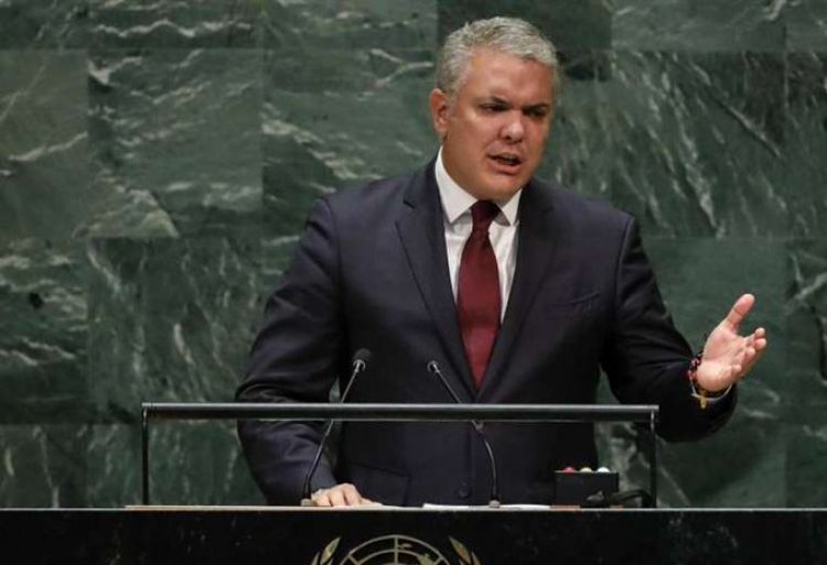 Duque denuncia nexos de Maduro con narcotráfico y terrorismo ante la ONU