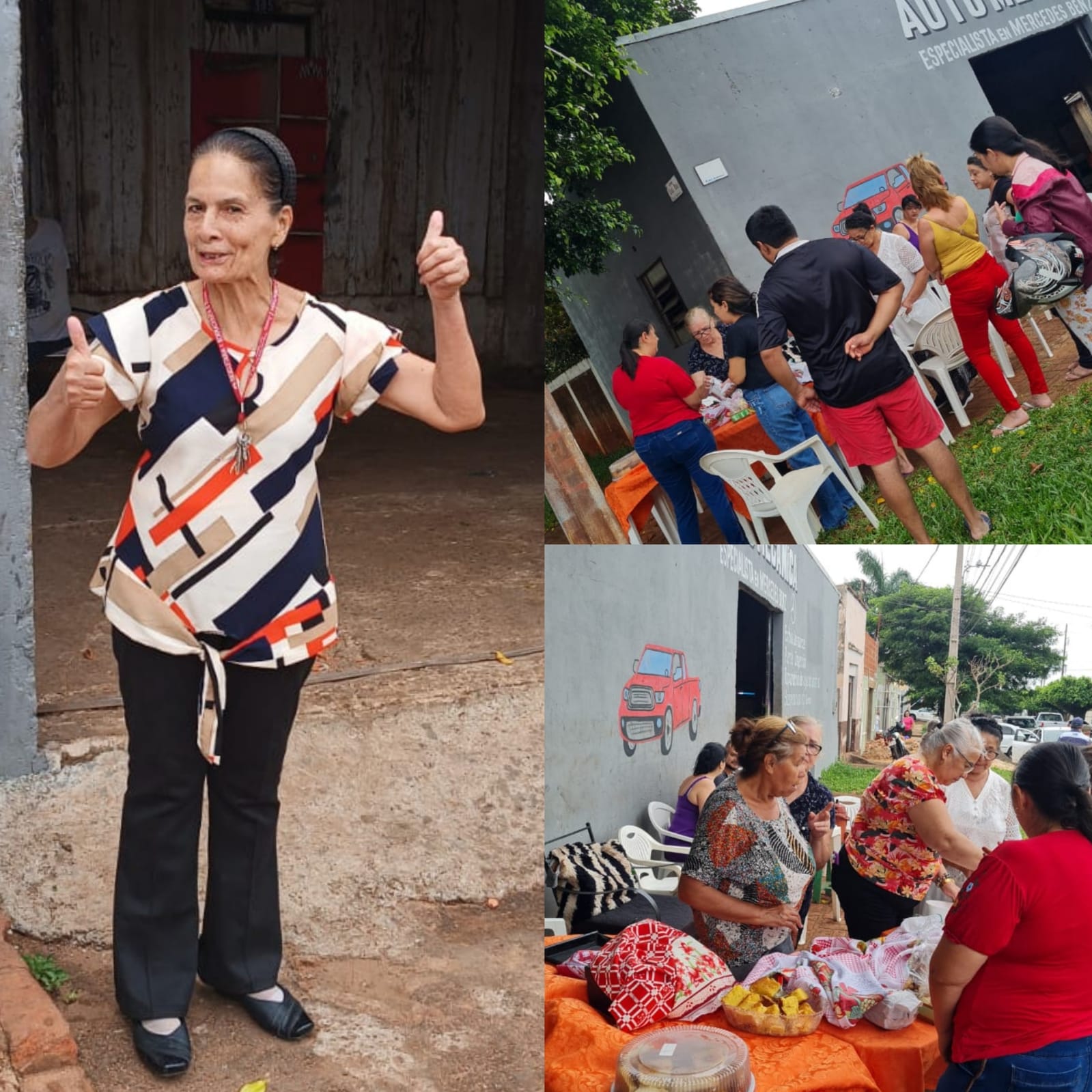 Vecinos agradecen apoyo a feria de comidas y dulces pro-familia Fernández