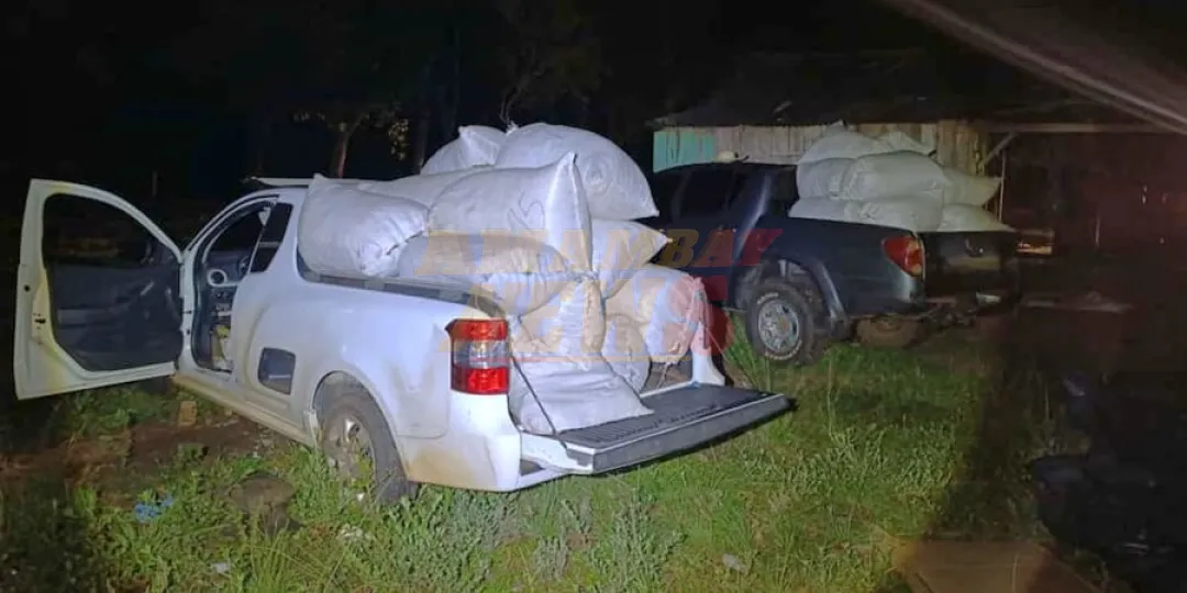 Interceptan camionetas repletas de marihuana en Karapaí: destino final era Brasil