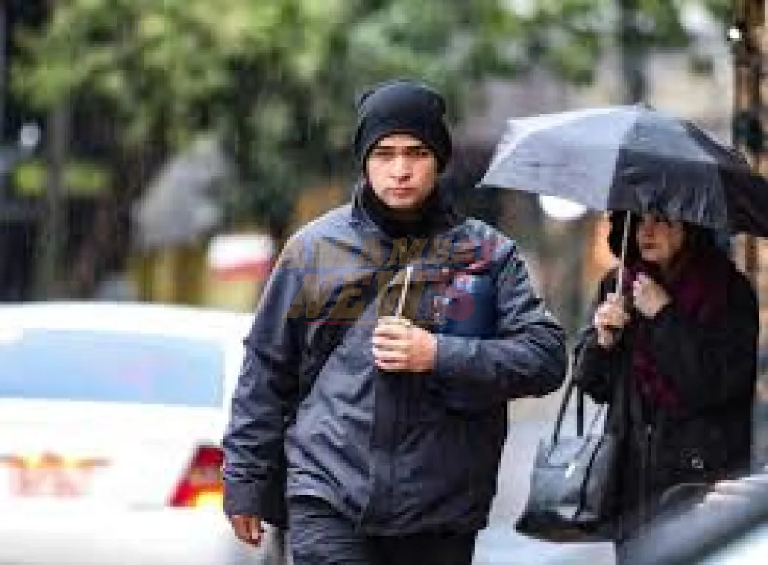 Domingo frío con vientos del sur y lluvias dispersas, anuncia Meteorología