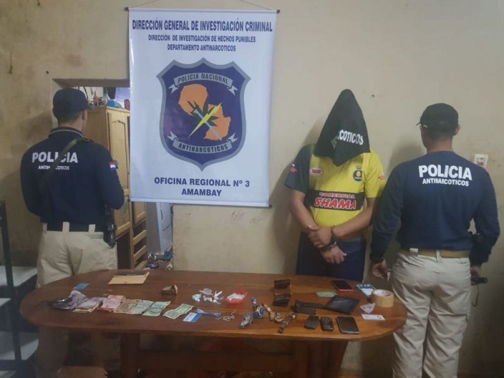 Antinarcóticos incautó un poco más de 25 gramos de cocaína en Pedro Juan