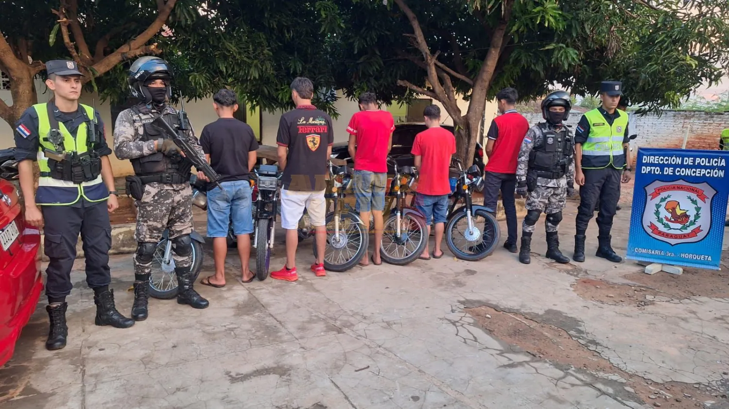 Horqueta: Piruetas en la vía pública derivan en incautación de cinco motocicletas