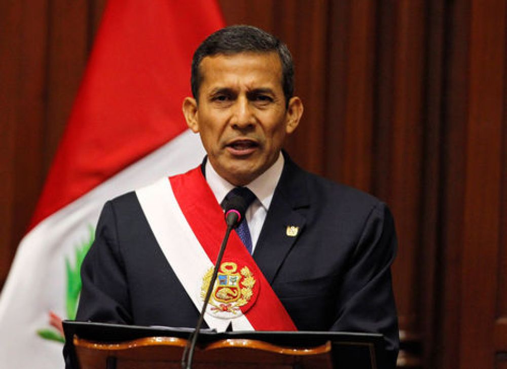 Denuncian que el expresidente peruano Humala recibió millonaria coima por obras