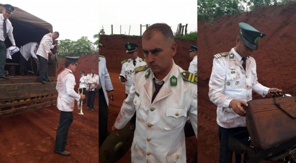 Humillante: músicos militares llegaron empolvados a inauguración de Marito