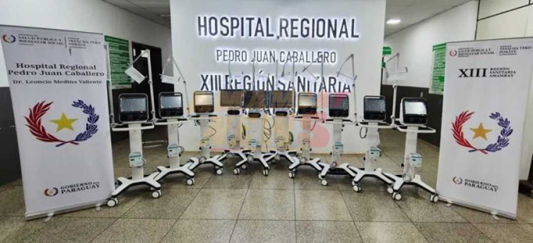 Entregan equipos para UTI a la región sanitaria de Amambay