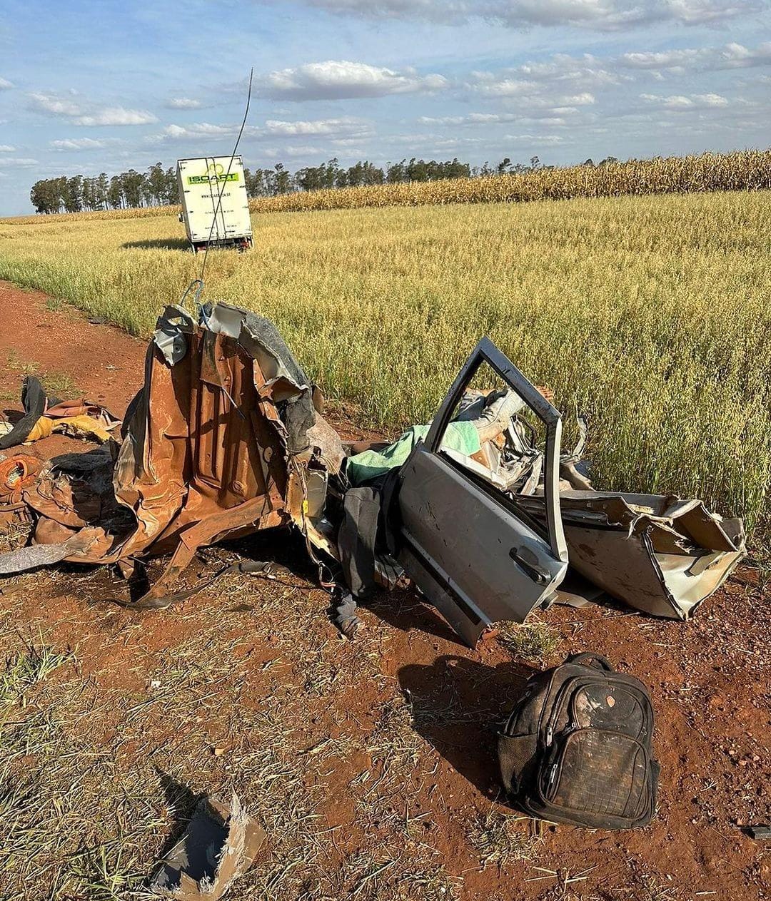 Brutal accidente rutero entre Ponta Porã y Amambai deja tres personas fallecidas
