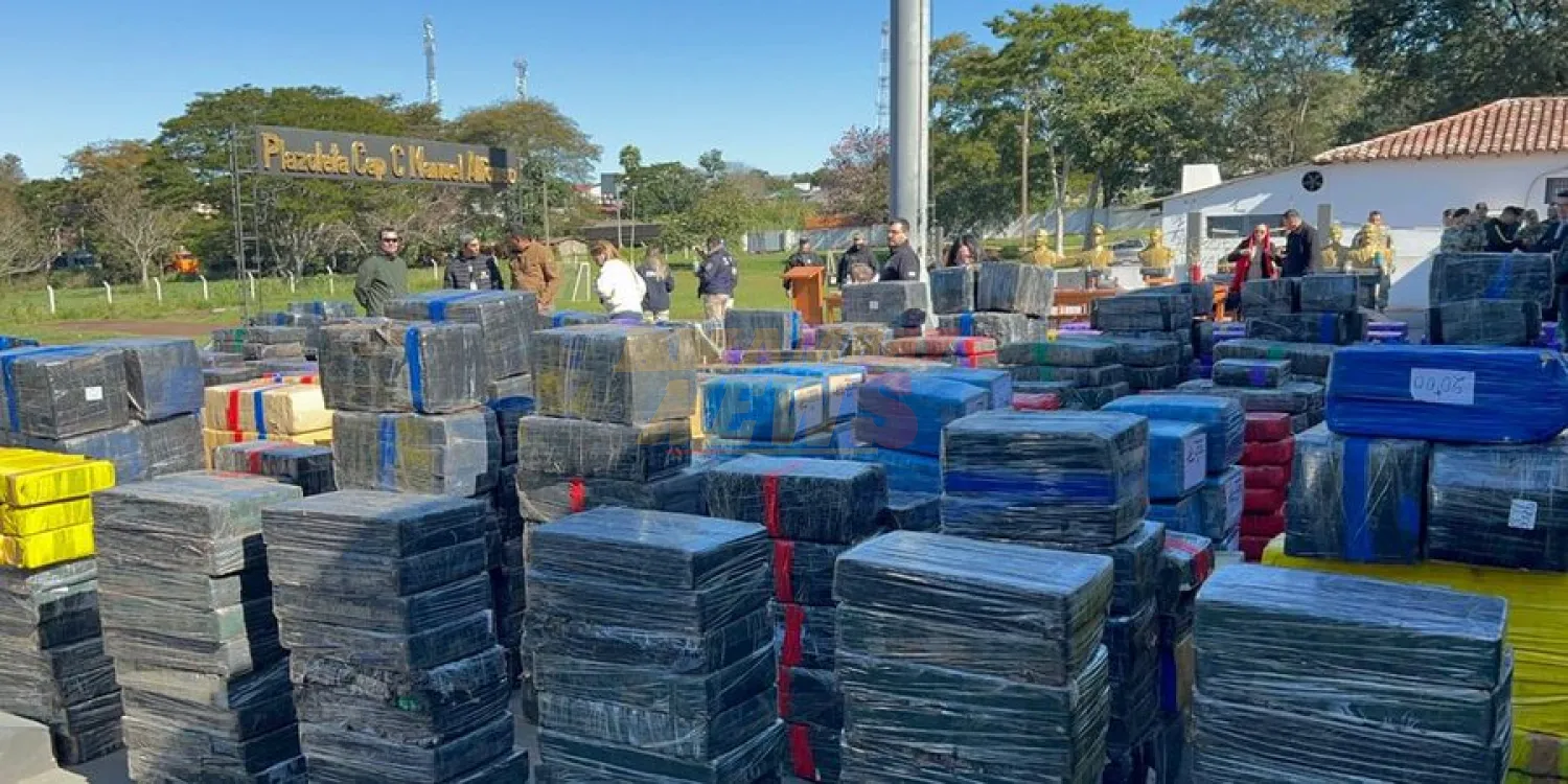 Saltos del Guairá: incautan 128.668 toneladas de marihuana durante el 2025