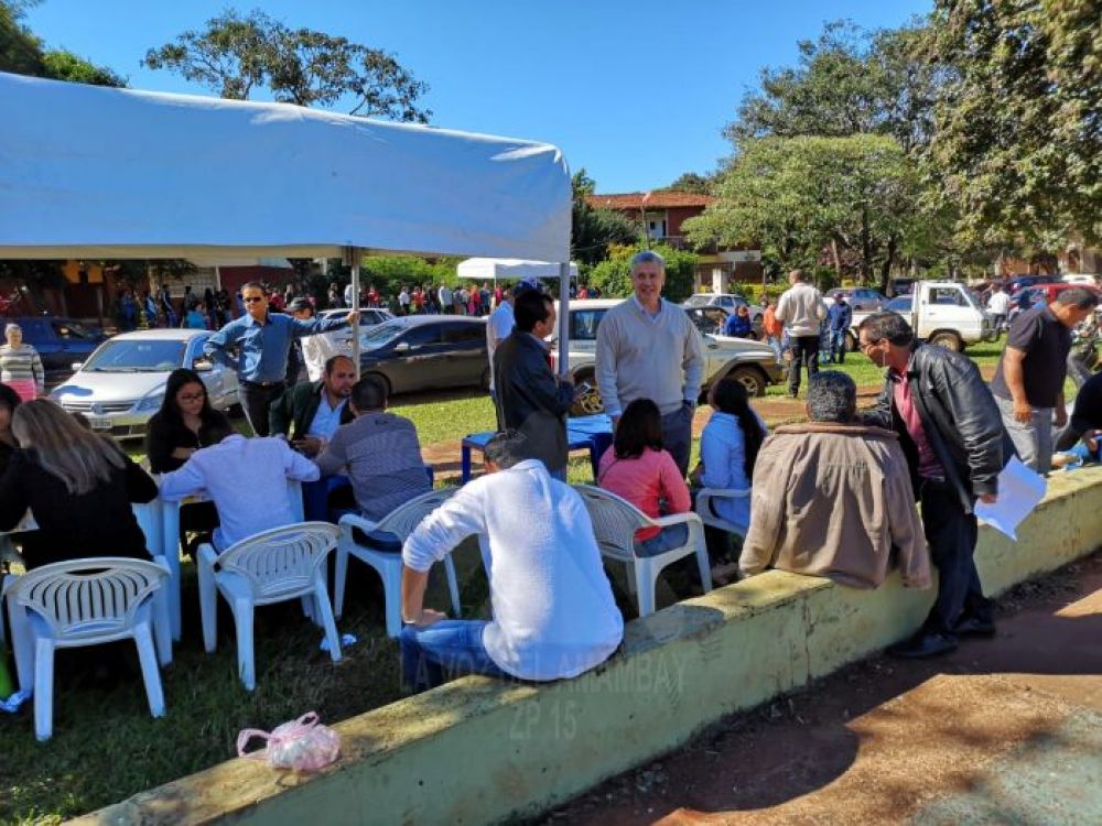 Multitudinaria presencia en la jornada cívica del movimiento Amambay Ñanemba""e y JLRA