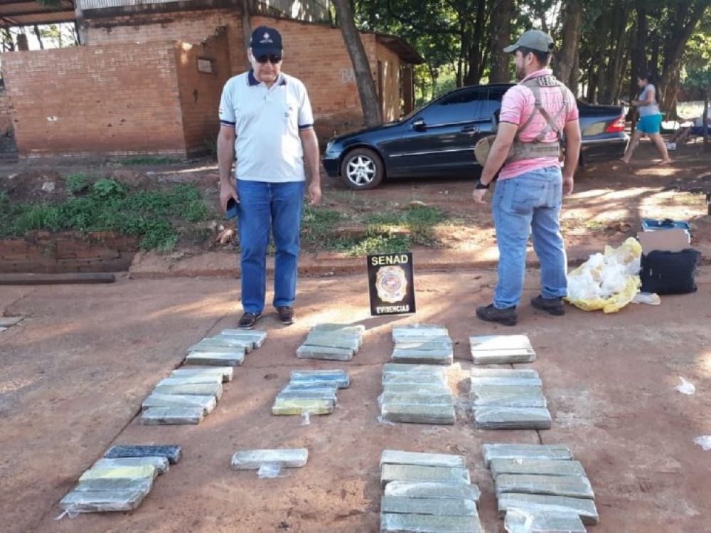 Hallan 37 kilos de marihuana en La Paloma del Espíritu Santo