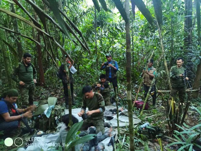 Encuentran vivos a los 4 niños perdidos desde hace 40 días en la Amazonía