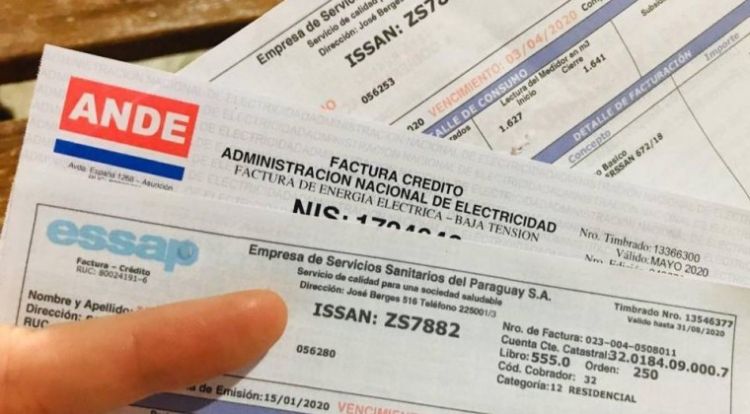 ANDE extiende por julio y agosto exoneración de pago de facturas