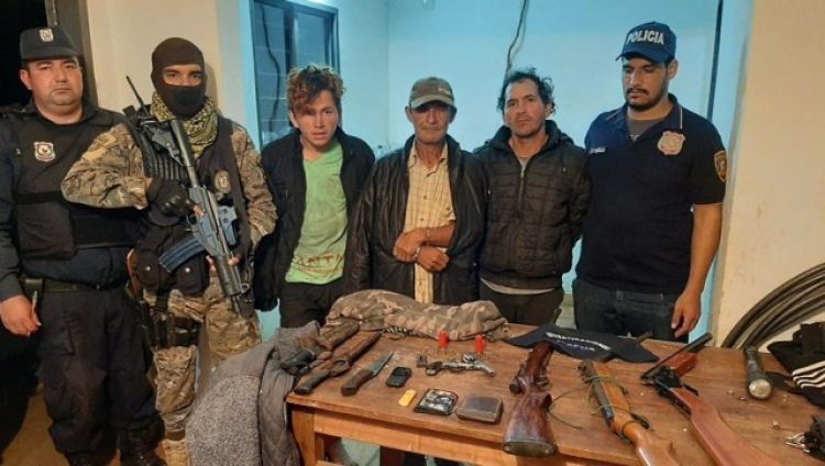 Cae gavilla de malvivientes en Caazapá
