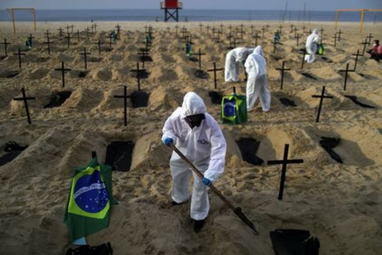 Covid-19: Brasil registra 1.043 muertes en 24 horas