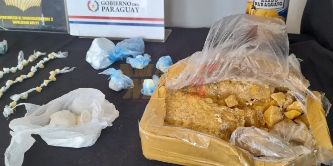 Incautan más de 5300 dosis de chespi y otras evidencias en Luque