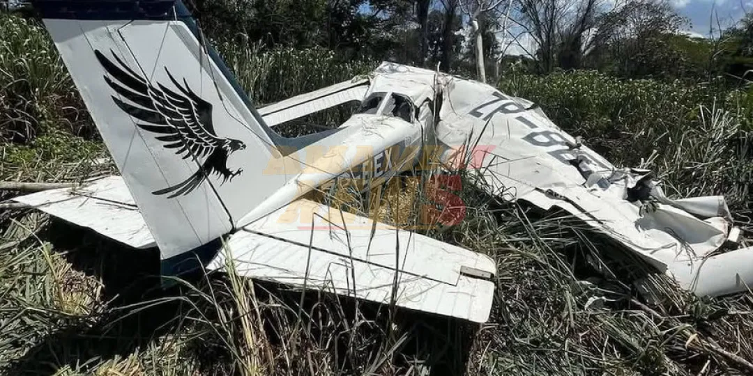 Avioneta sufre accidente durante evento de exhibición en Saltos del Guairá