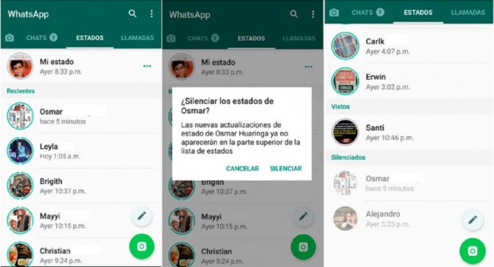 WhatsApp: Los estados molestosos ya se pueden silenciar