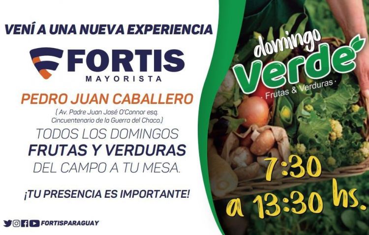 Fortis: El domingo verde llega a Pedro Juan Caballero