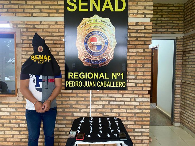 Senad Frustra entrega de cocaína para microtráfico en Pedro Juan Caballero
