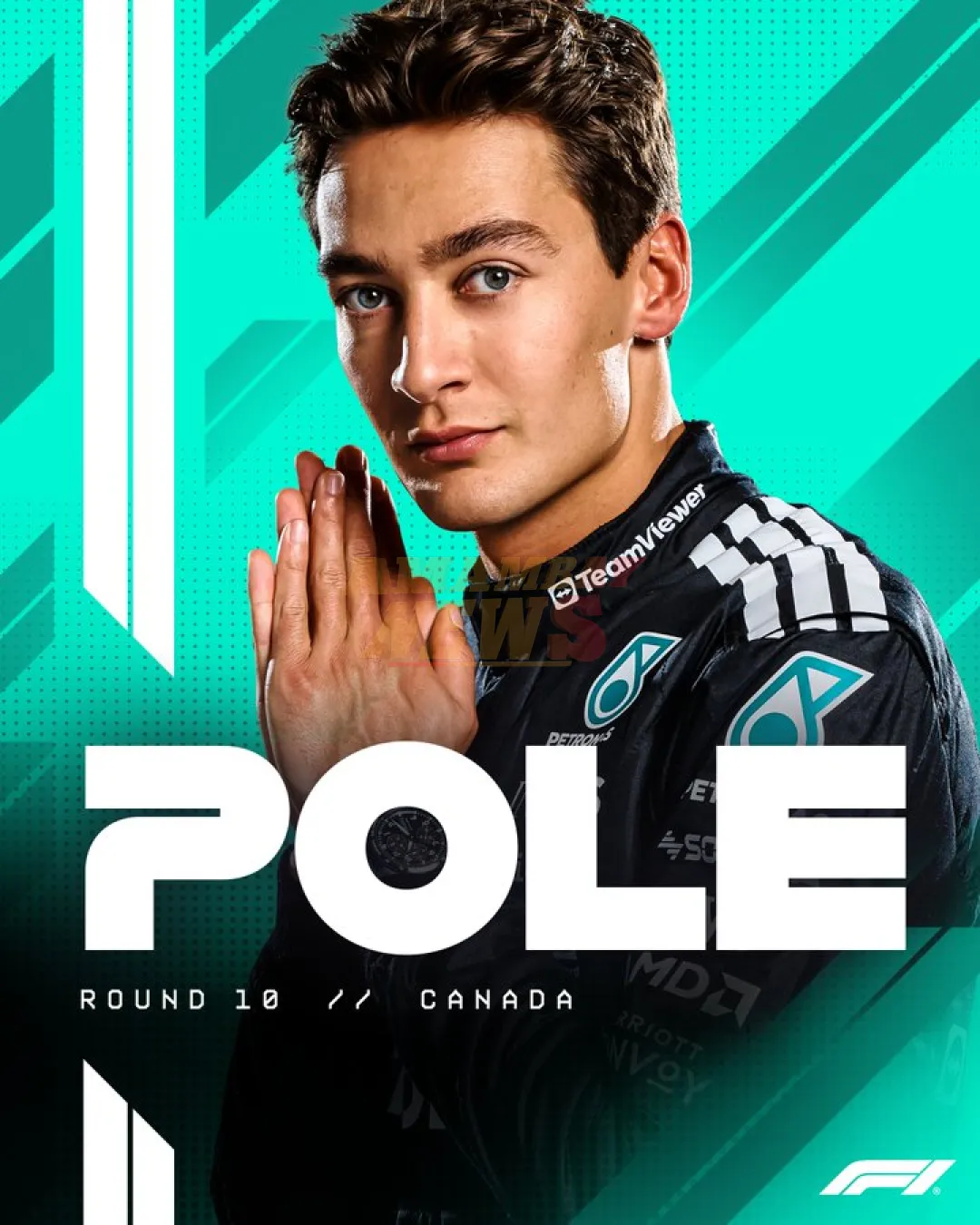 George Russell y Max Verstappen saldrán primero y segundo en el GP de Canadá