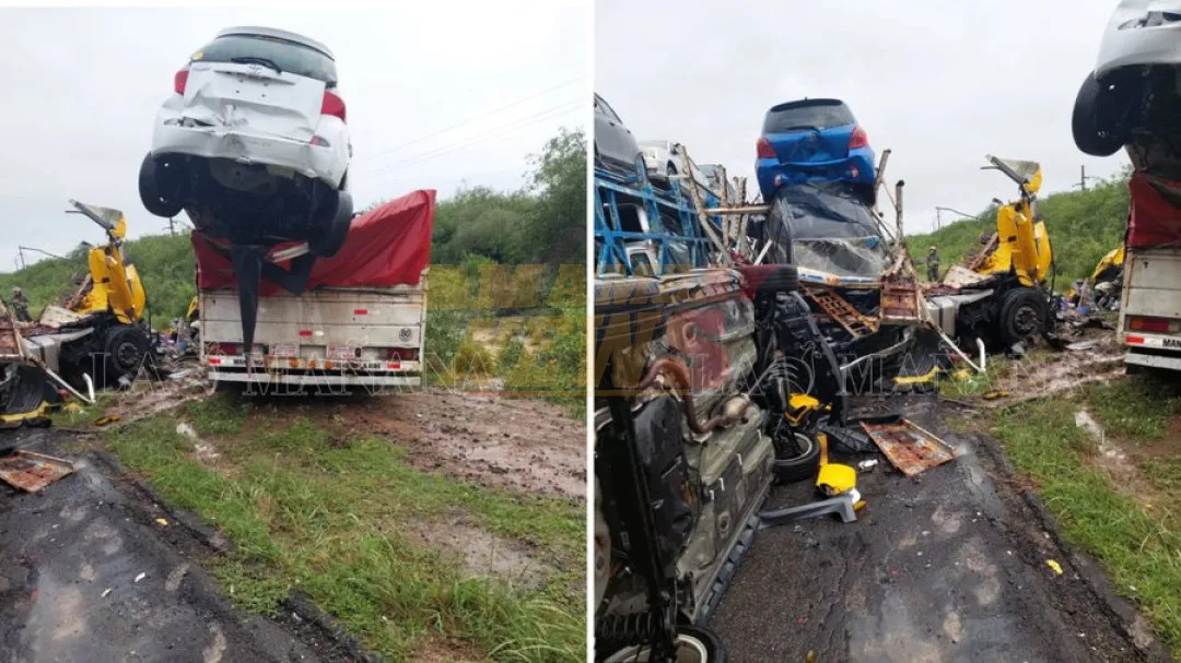 Paraguaya muere en terrible accidente entre tres camiones en Argentina