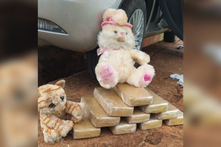 Incautan cocaína escondida en peluches en Ponta Porã