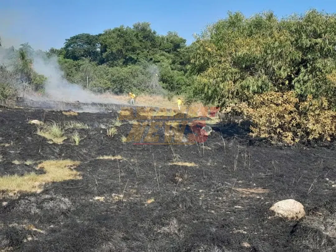 Quiindy: Bomberos luchan contra voraces incendios