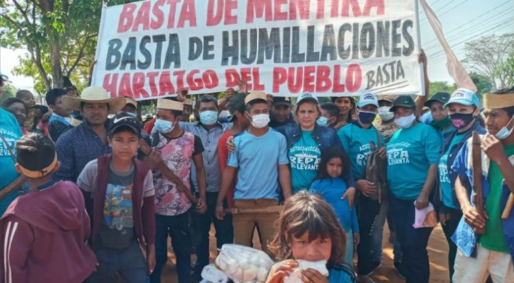 Unos 1.200 indígenas marchan desde Caaguazú hasta Asunción