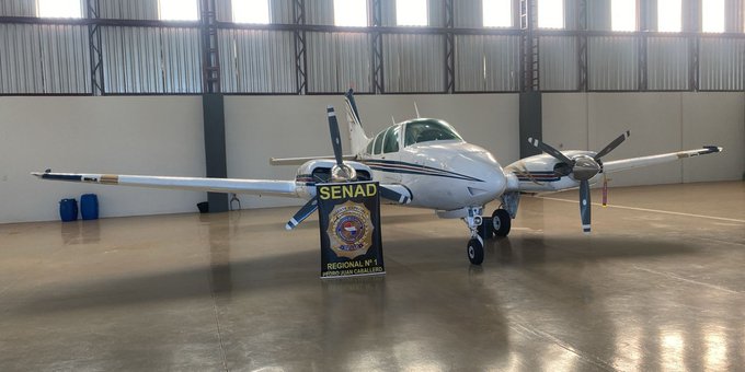Narcoavioneta incautada en Zanja Pytá fue trasladada hasta la Fuerza Aérea