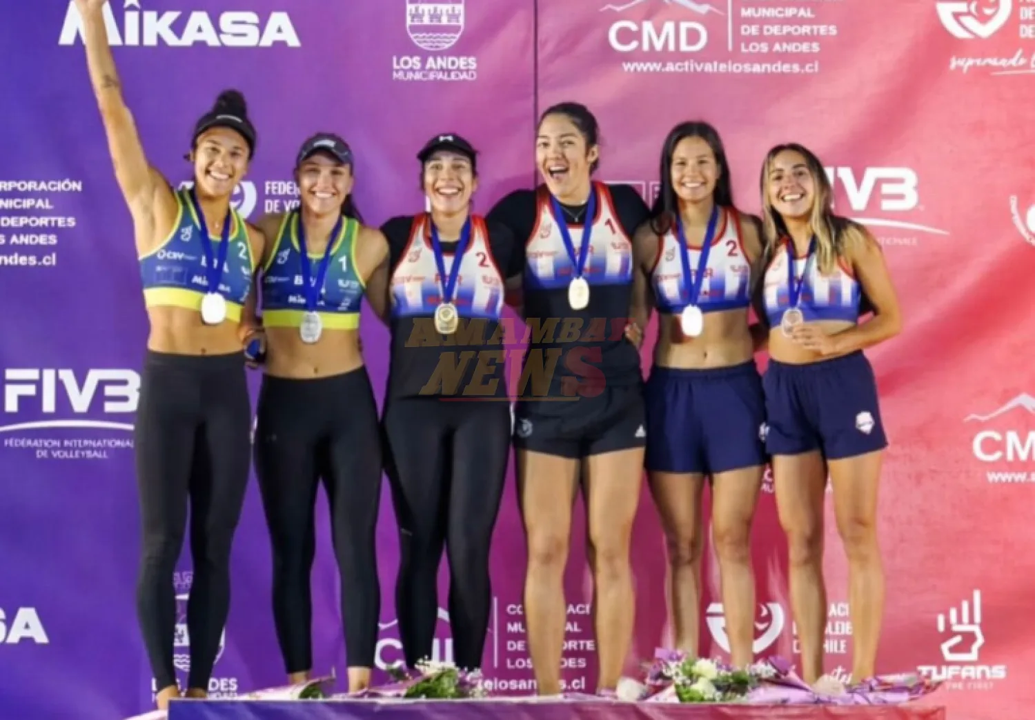 Vóley Playa: Michelle Valiente y Giuliana Poletti campeonas sudamericanas