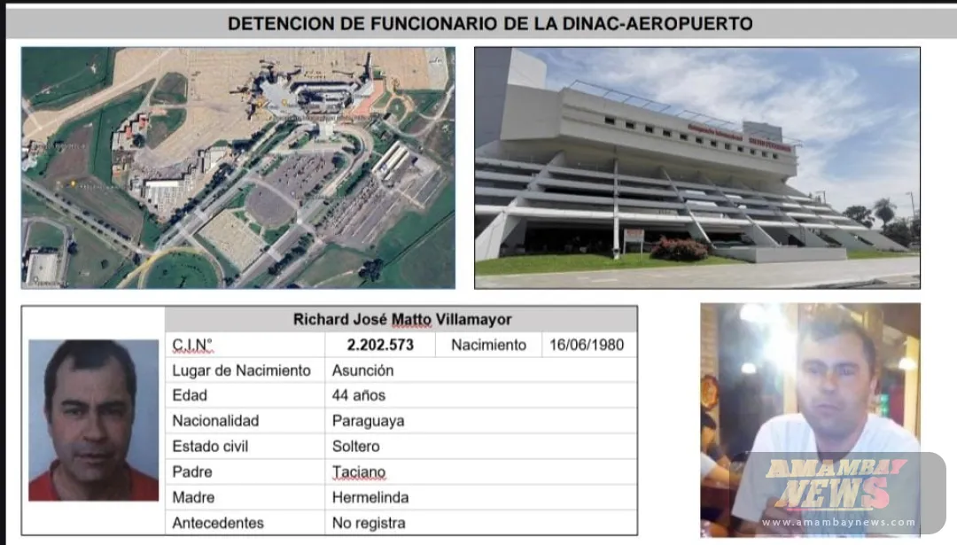 Caen funcionarios de la DINAC vinculados a esquemas de tráfico de drogas