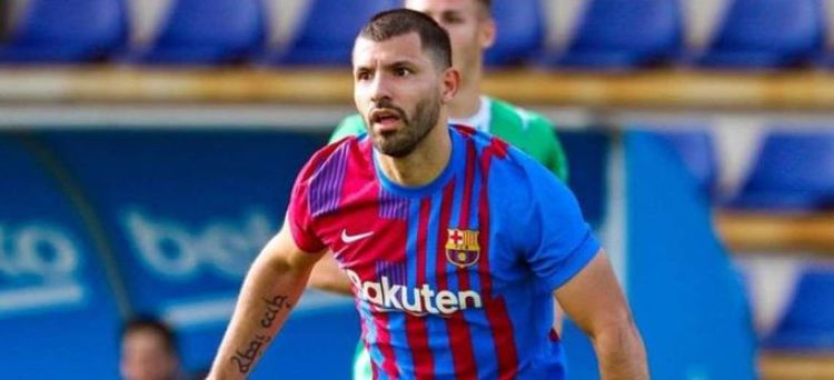 Agüero marcó un gol en un amistoso que disputó el Barcelona