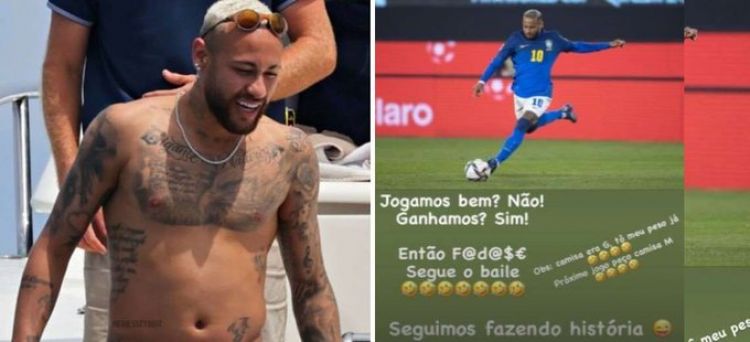 Neymar ironiza en Instagram ante insinuaciones de sobrepeso
