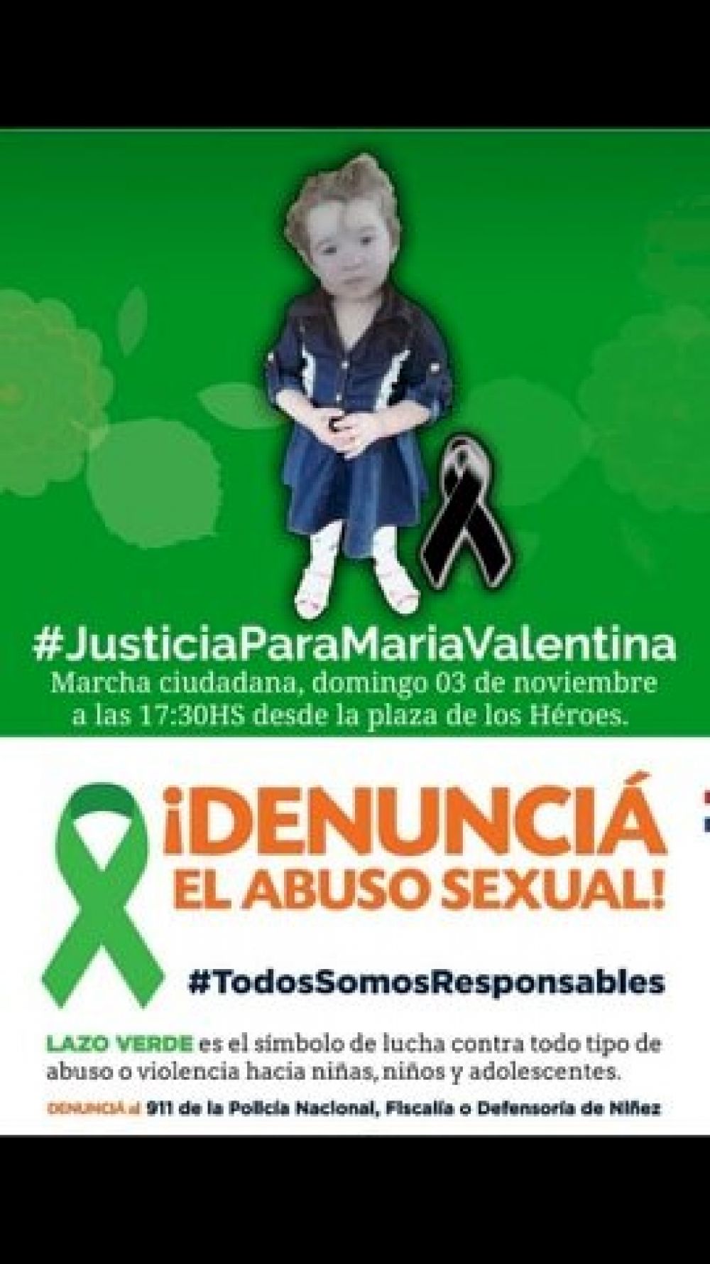 Pedirán justicia para la pequeña María Valentina en Bella Vista Norte