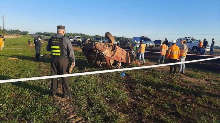 Joven perdió la vida en un vuelco de vehículo en Coronel Oviedo