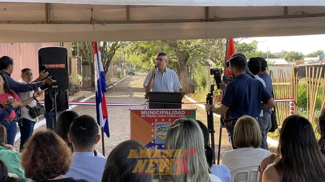 PJC: Municipalidad inaugura más de 3.000 m² de pavimento tipo empedrado en el barrio Defensores del Chaco