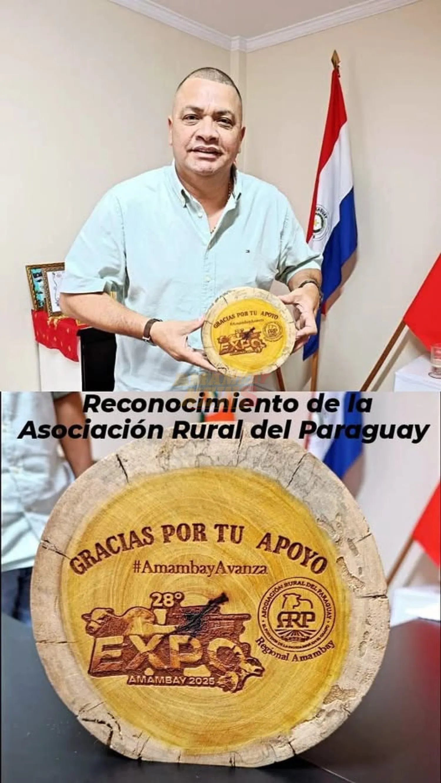 ARP reconoce apoyo constante del intendente de Zanja Pytã