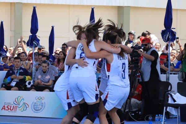 La selección paraguaya jugará la final en baloncesto femenino 3×3