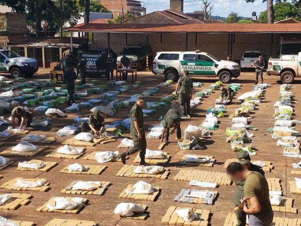 10 toneladas de droga cae en Argentina, que fue llevada desde Paraguay