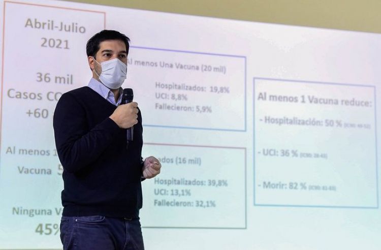 Contar con al menos una dosis de la vacuna redujo un 50% la hospitalización