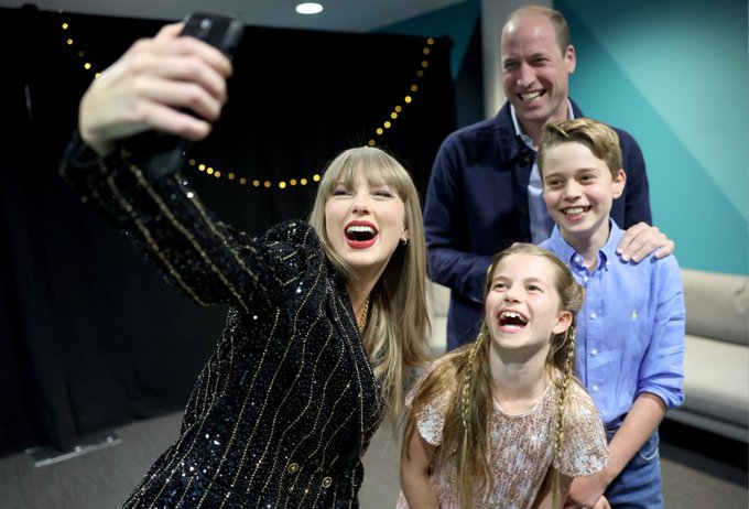 El príncipe Guillermo de Gales festejó su cumpleaños en concierto de Taylor Swift