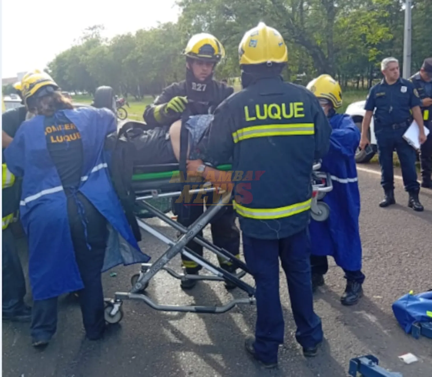 Aparatoso accidente de tránsito en Luque: chofer dio positivo al alcotest