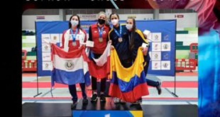 Paraguay suma una medalla de plata en Sudamericano de Esgrima
