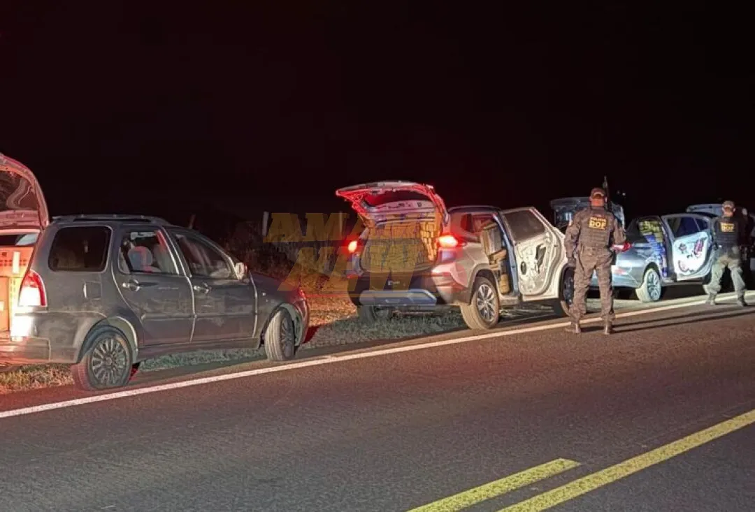 Interceptan convoy con más de 4 toneladas de droga y cigarrillos en Ponta Porã