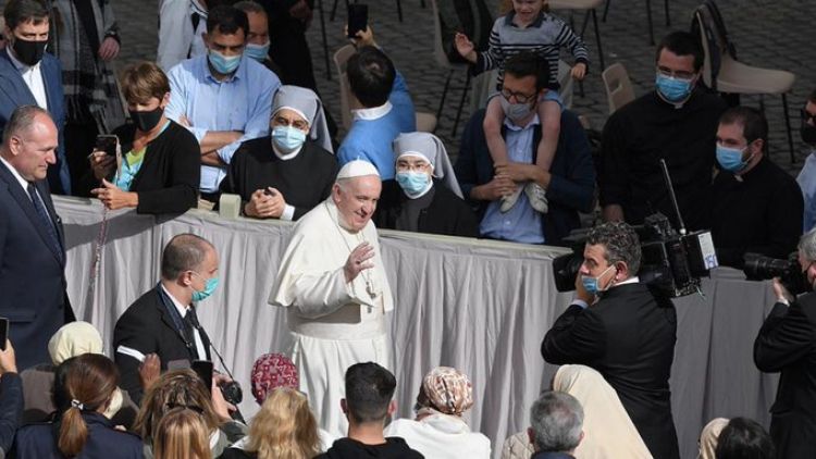 Tras varios meses, el Papa retomó las audiencias con público