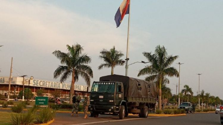 Militares de nuevo cierran frontera Pedro Juan - Ponta Porã en el Departamento de Amambay