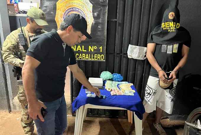 Brasileño detenido por microtráfico en Pedro Juan Caballero