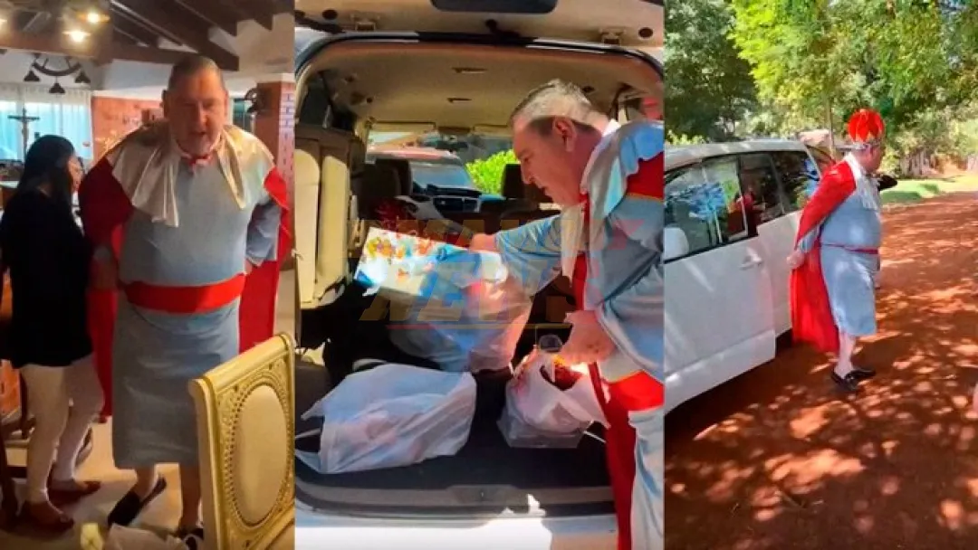 VIDEO: Zacarías Irún se viste de Rey Mago para entregar regalos en CDE: ¿A cuál de los tres se parece?