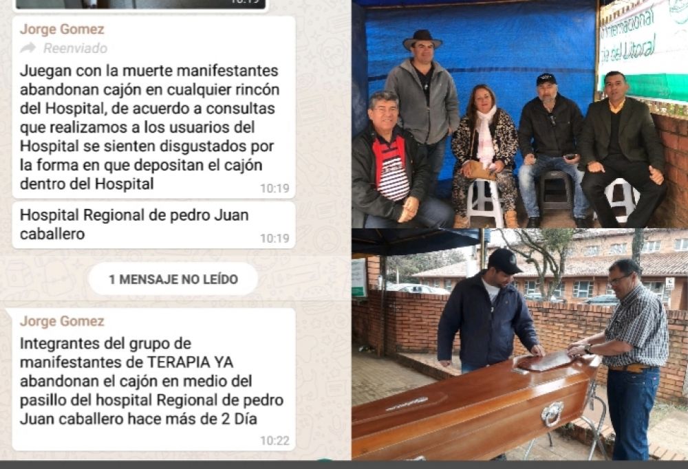 Asocuam abandona ataúd en cualquier rincón del hospital denuncia empresario